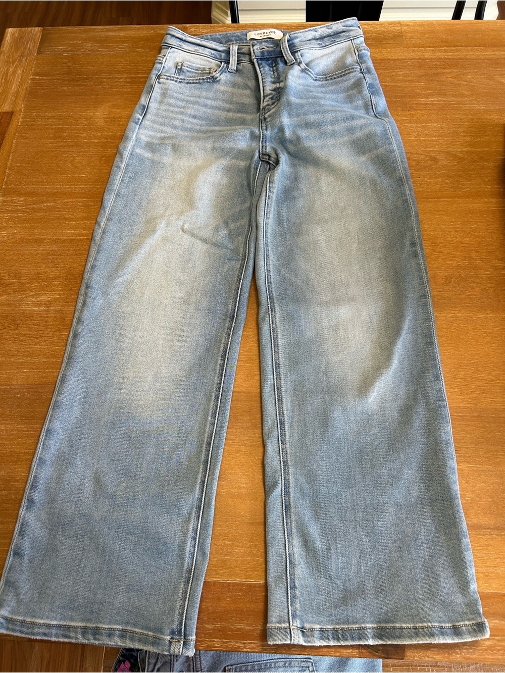 Lovervet High-Rise Light Blue Wide-Leg Jeans for Women